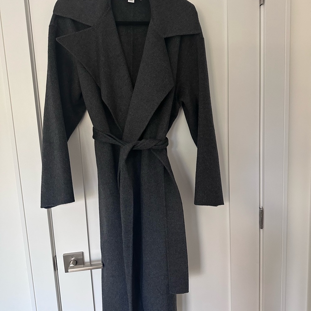 Nordstrom Signature Charcoal Wool Coat